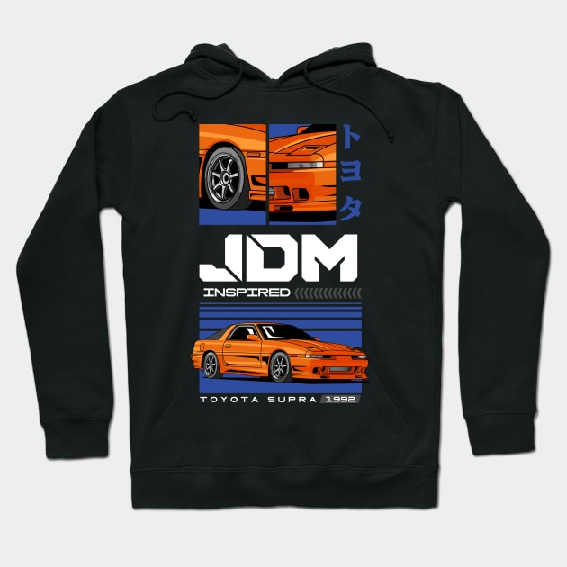 Supra MK 3 Drift Car Hoodie by milatees